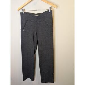 IBEX Gray Merino Wool Capri Pants Pocket Made USA Outdoor Active Size Women's M